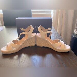 Stuart Weitzman
Women's Pink Mykonos Canvas Espadrille Wedge Sandals/Size 6.5